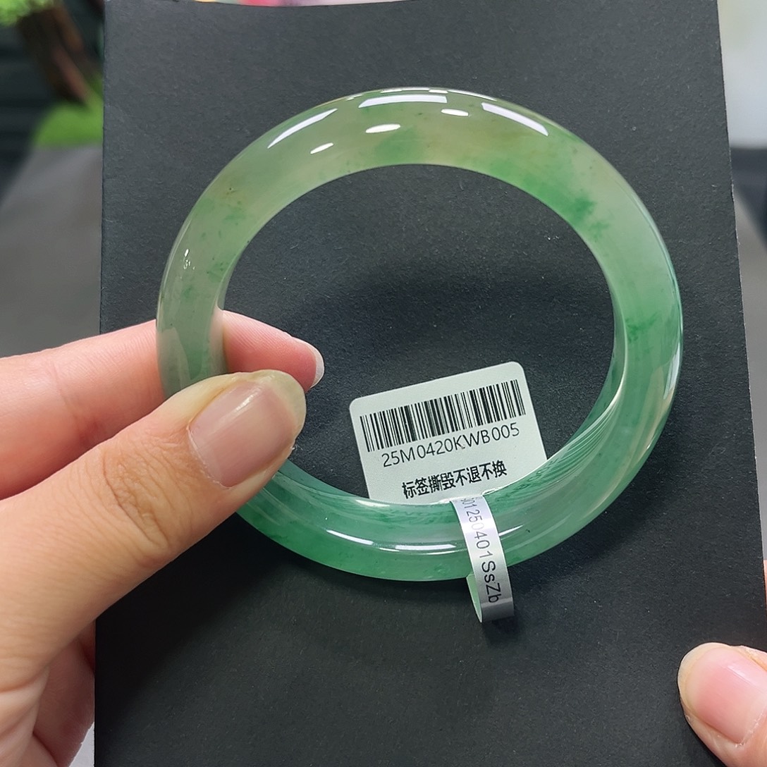 六***A未镶嵌手镯石英质玉（非洲翠）安安 58