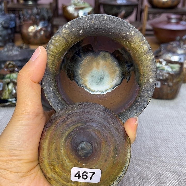 裸柴烧陶瓷手工茶器