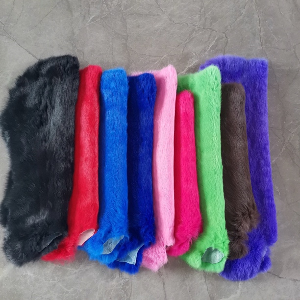 真兔毛皮整张汽车扶手装饰护膝护腰真皮原料