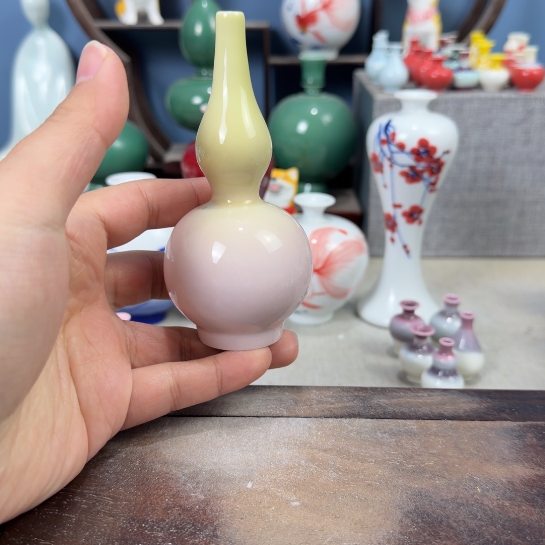 陶瓷手工小花器摆件