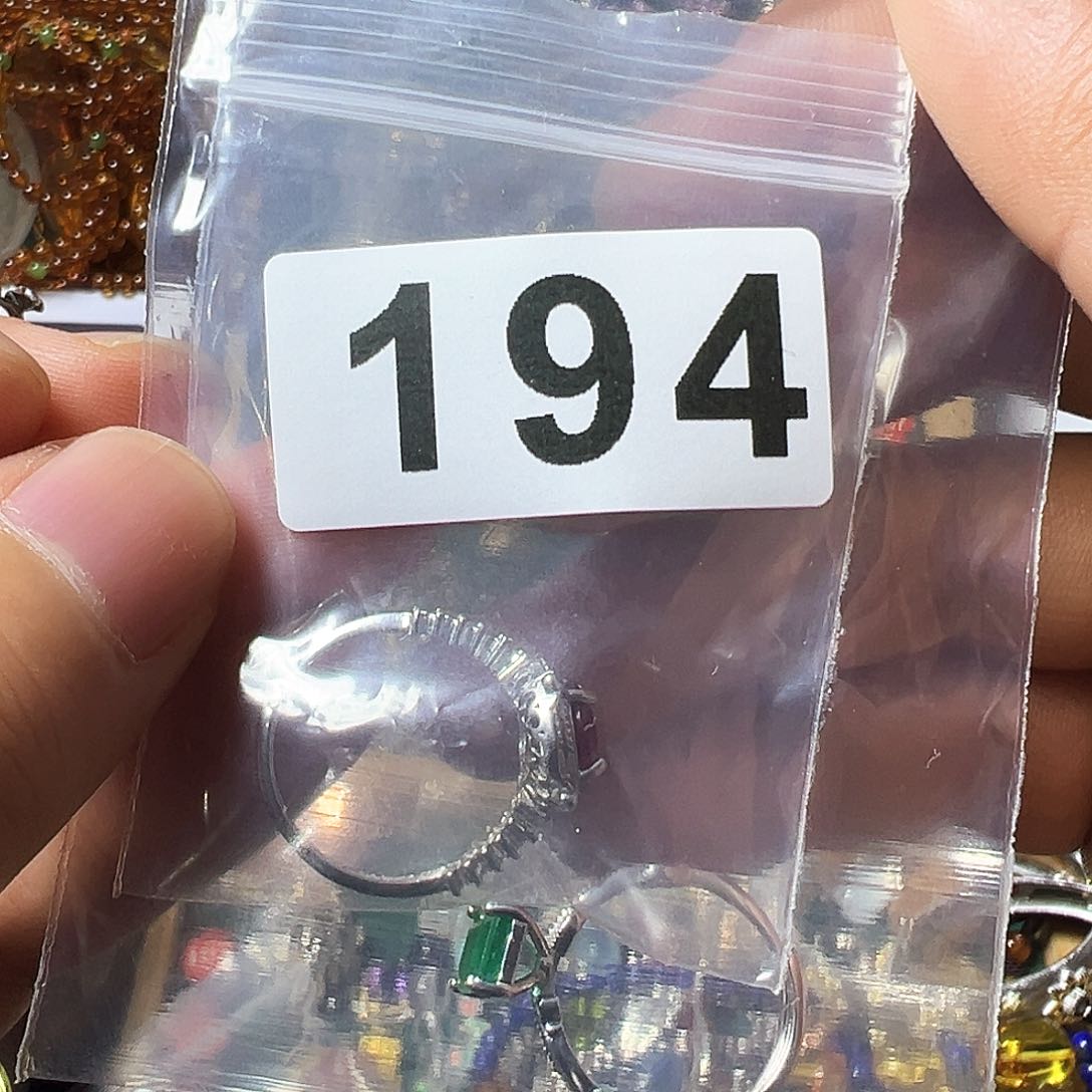 红宝石戒指银S925镶嵌章****）