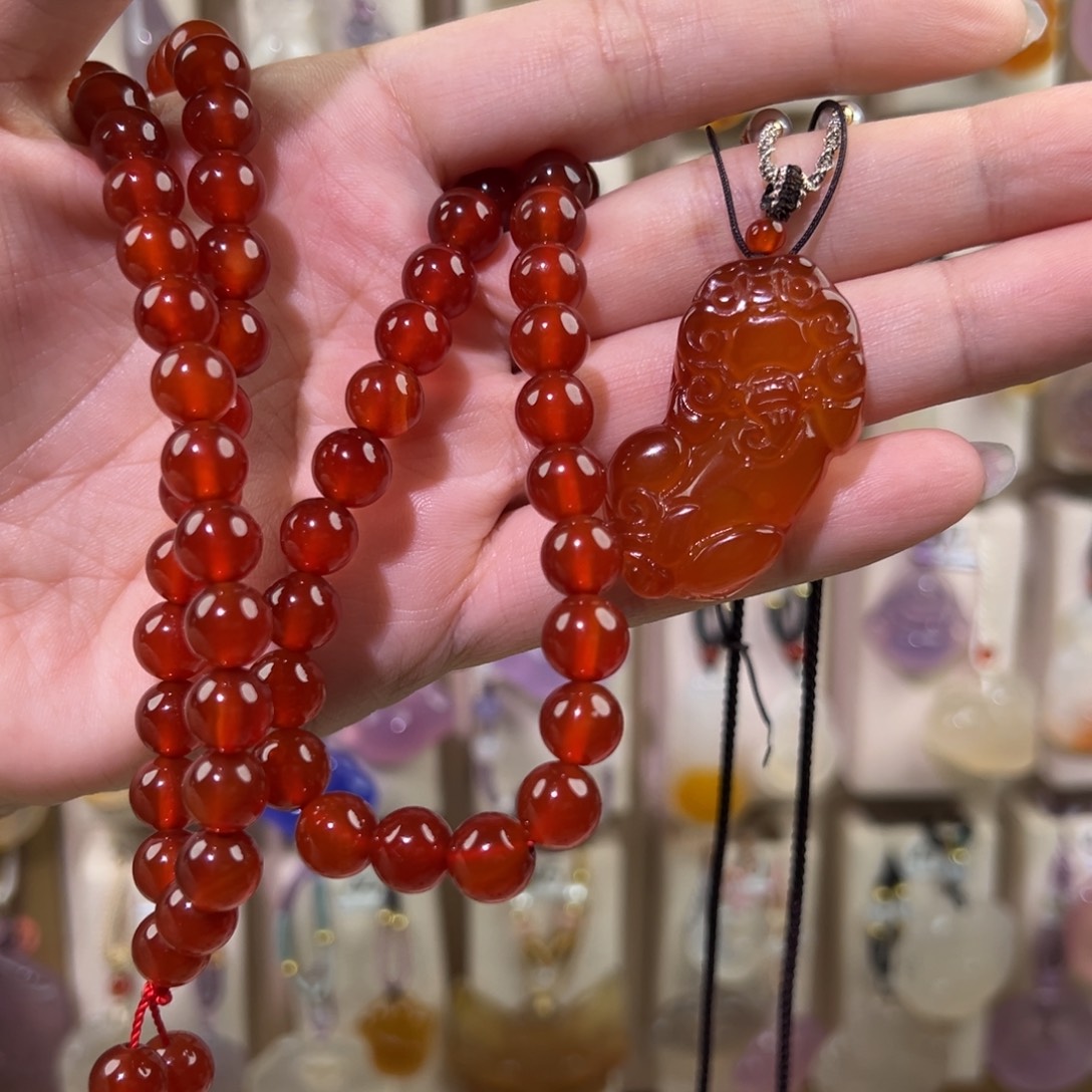 琳***达玛瑙/玉髓未镶嵌吊坠(赠链)