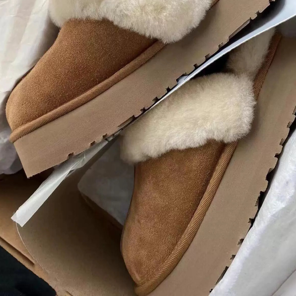 雪地靴 半拖 3CM 巨好穿