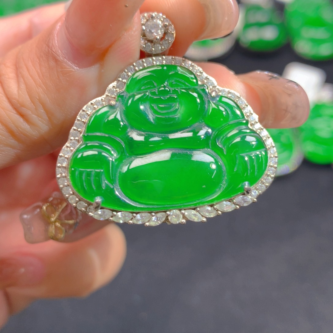 翡翠颈饰银S925镶嵌1111111111