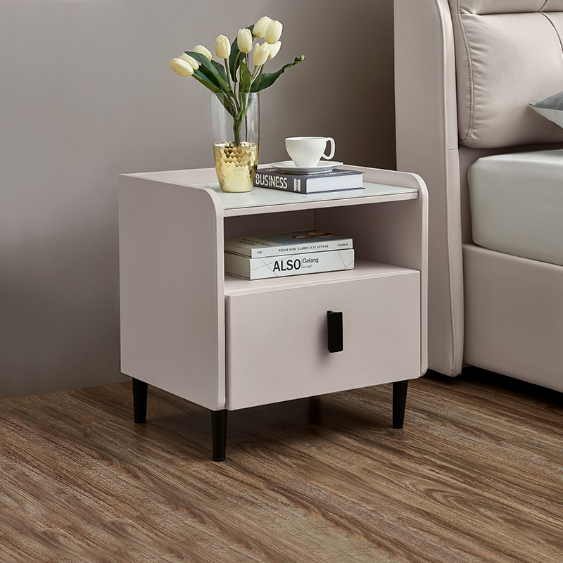 家具【国补】芝华仕简约卧室床头柜床边收纳小型储物柜G020