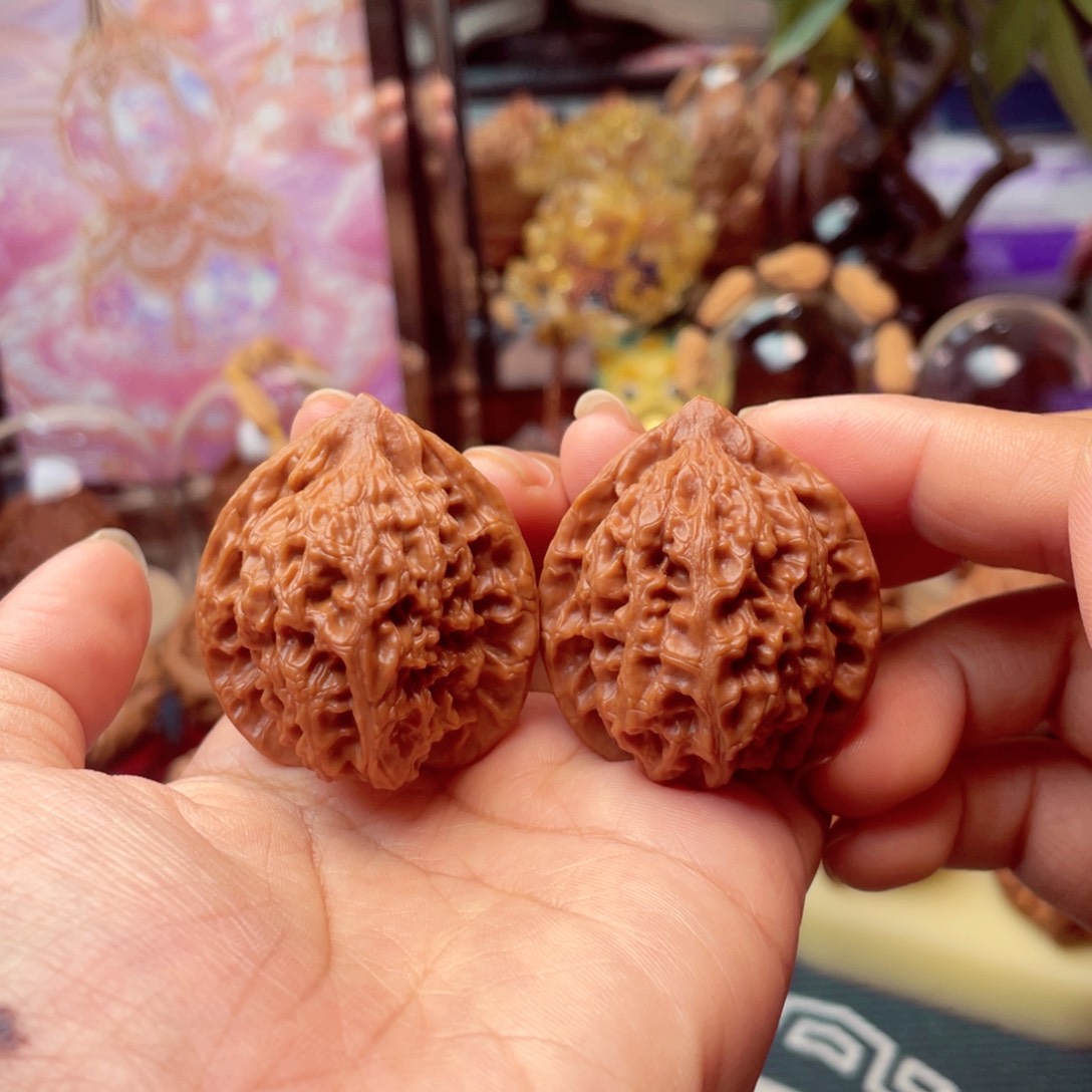 文玩核桃把件观音肚37