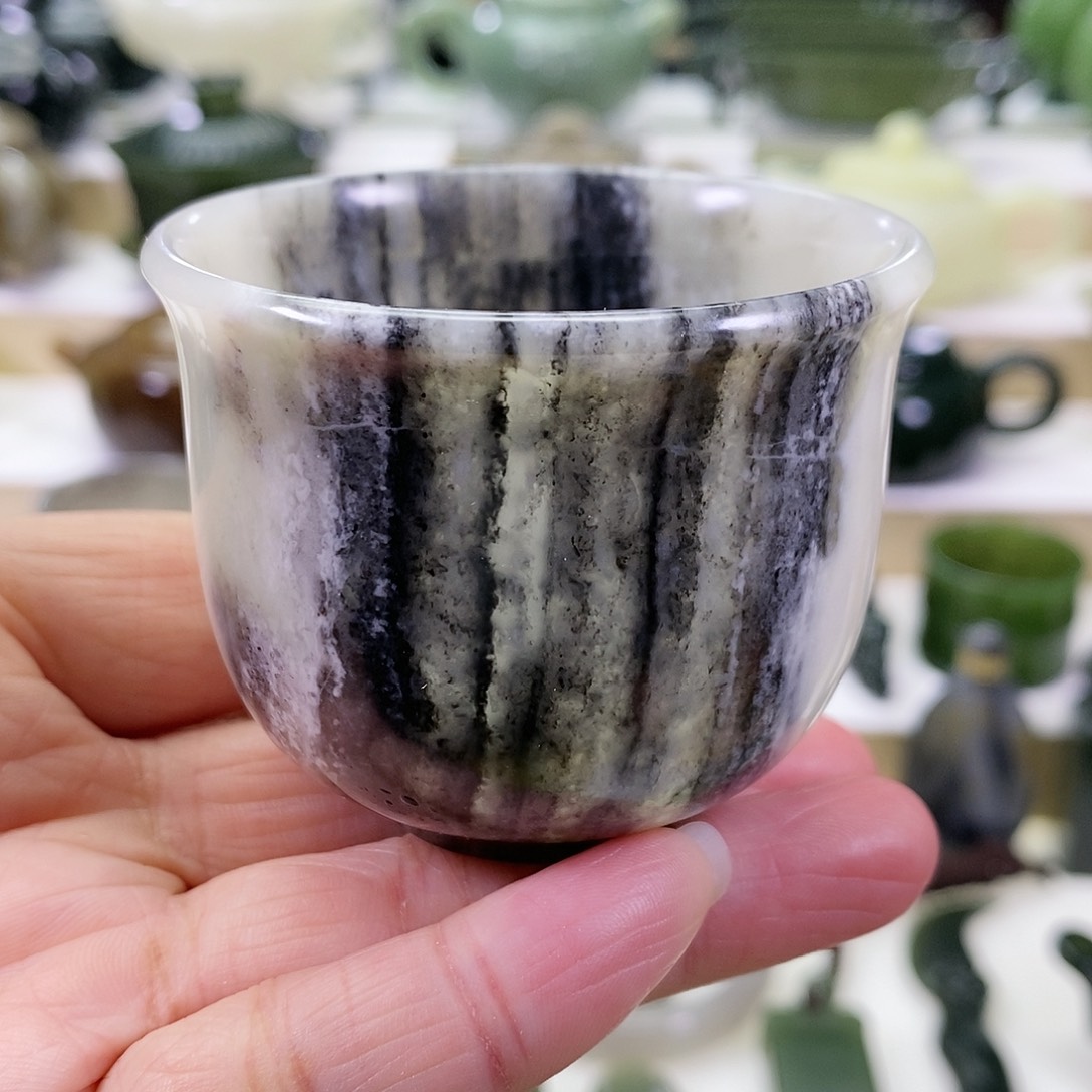 和田玉茶杯未镶嵌95ml