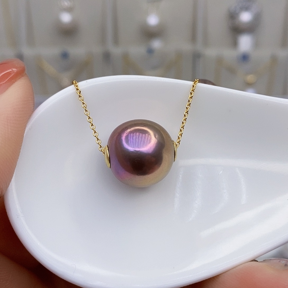 淡水珍珠颈饰银S925镶嵌