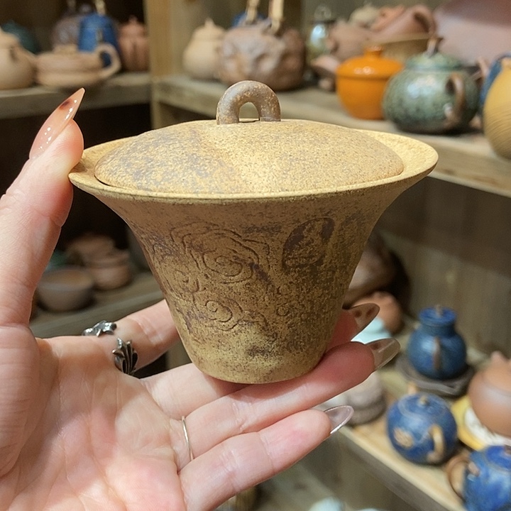 柴烧老岩泥高端茶器