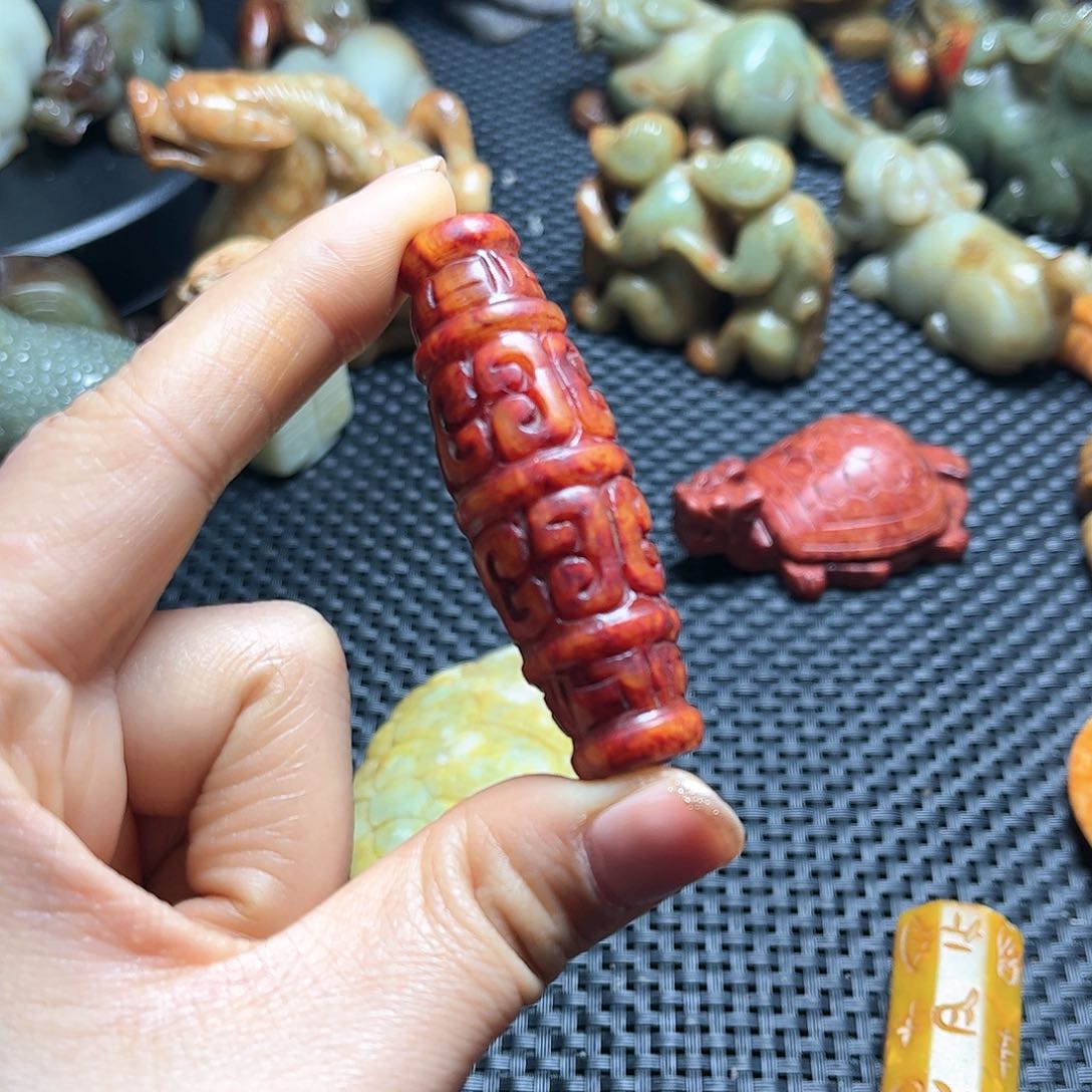 白玉菩提吊坠摆件