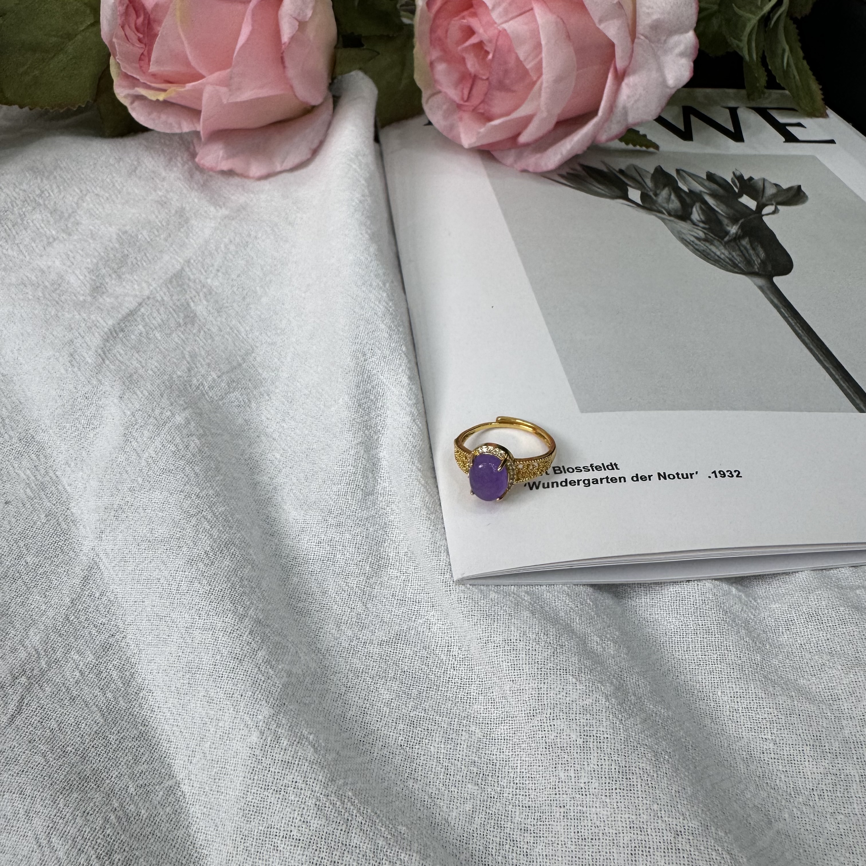 高定珠宝紫翡戒指HF822S518