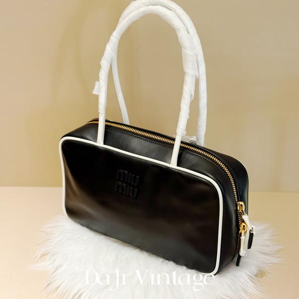 大吉中古/Miumiu缪缪黑白保龄球手提单肩包