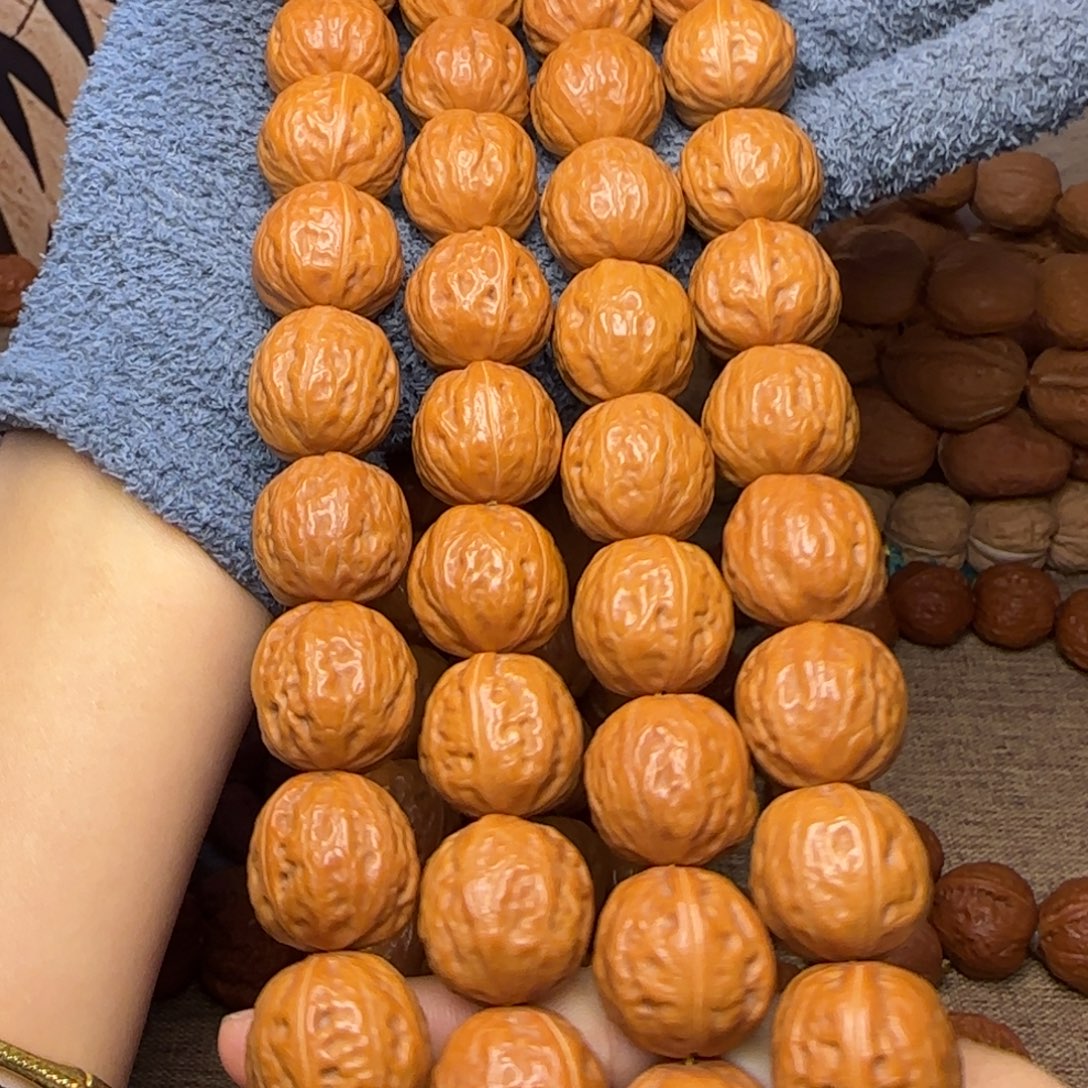 吊坠文玩核桃108颗金豆子脖挂