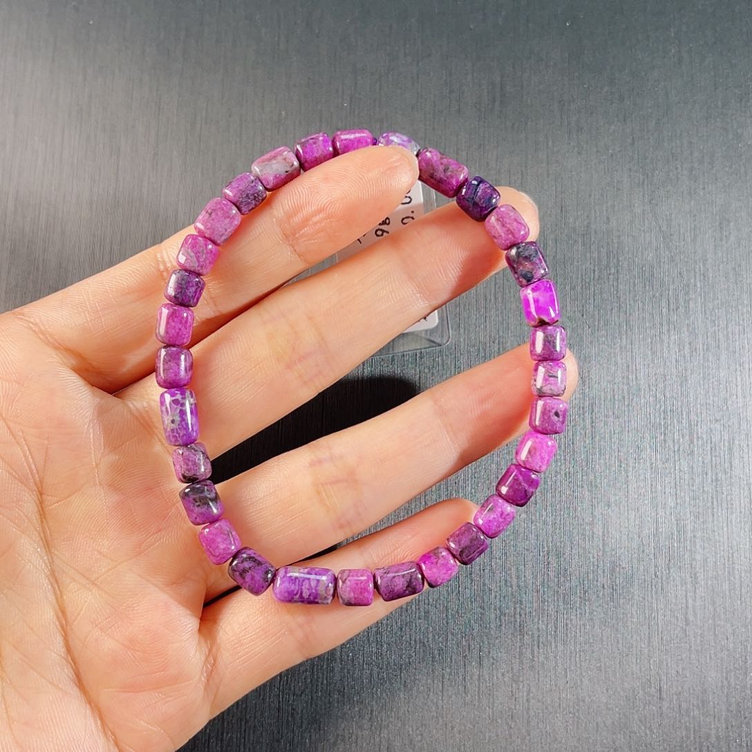 苏纪石（舒俱来）南非舒俱来老矿料手串未镶嵌s****i