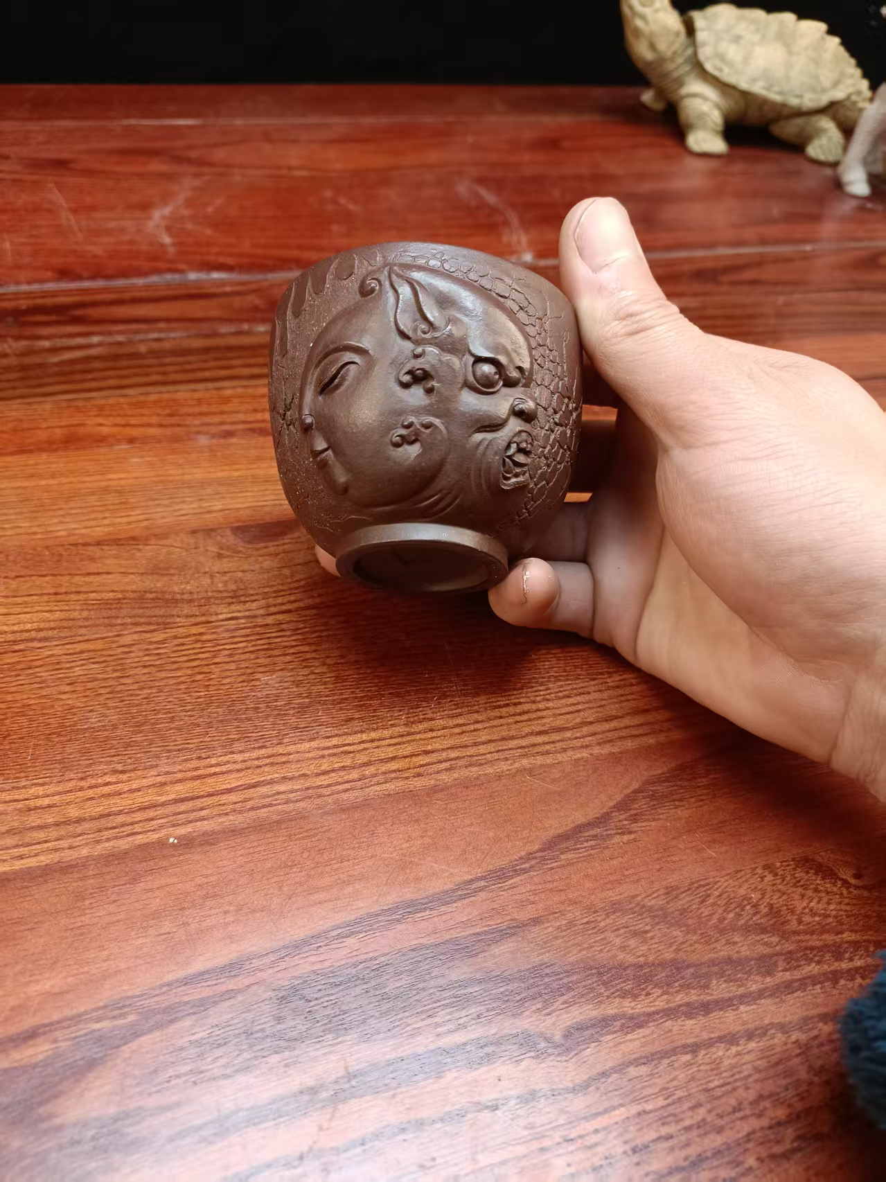 宜兴紫砂杯子品茗杯茶具主人杯（一念之间）茶杯创意