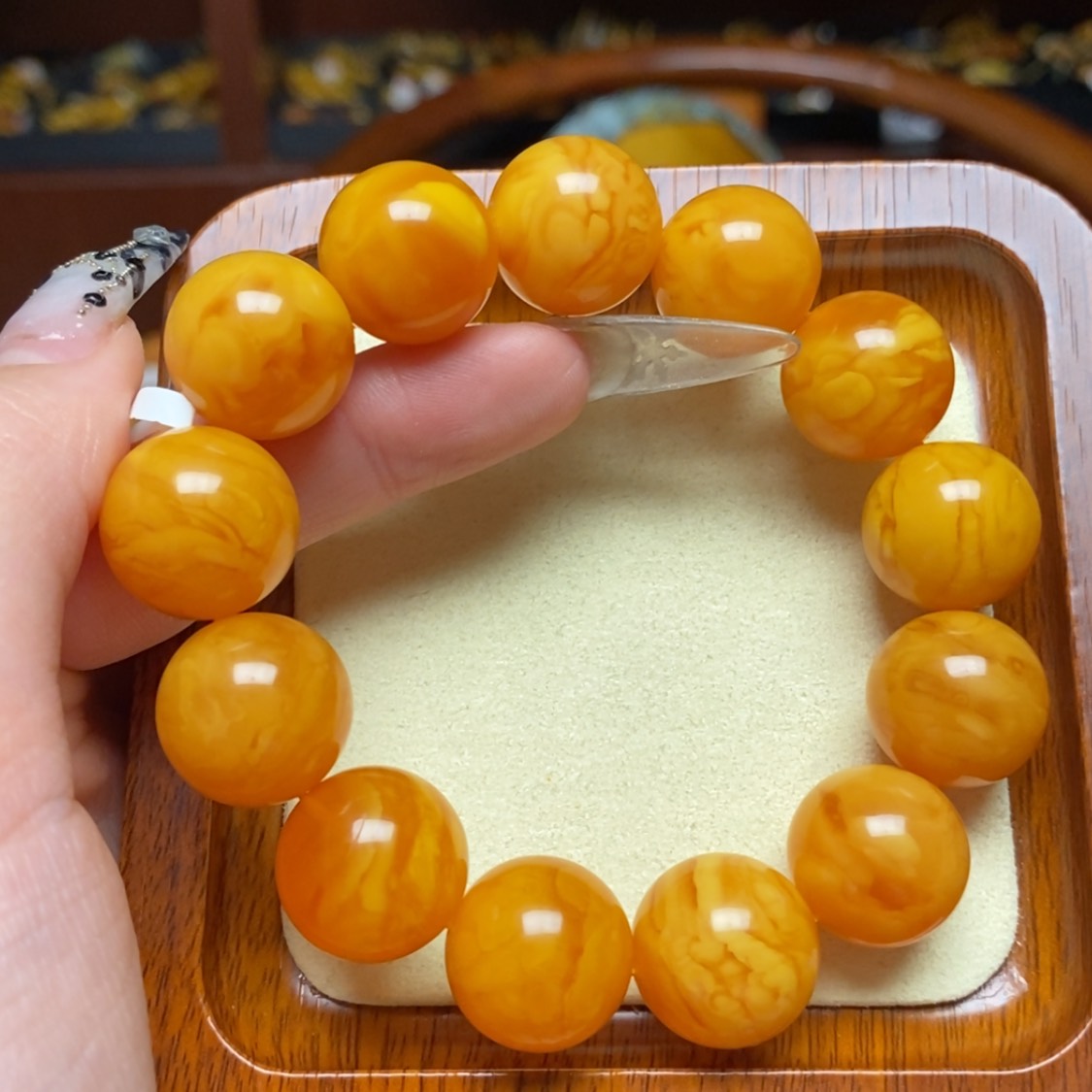 【闪购商品】蜜蜡手链未镶嵌手串