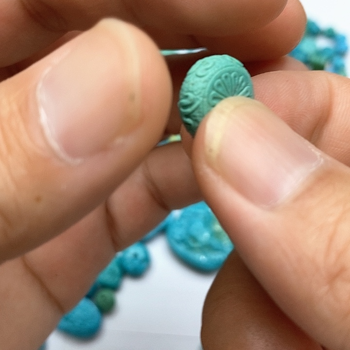 未镶嵌绿松石珠宝奇石