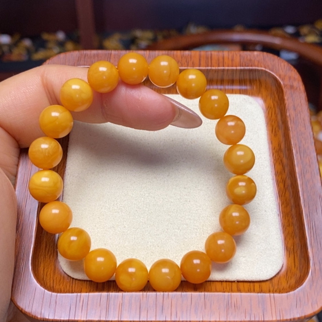 【闪购商品】蜜蜡手链未镶嵌手串