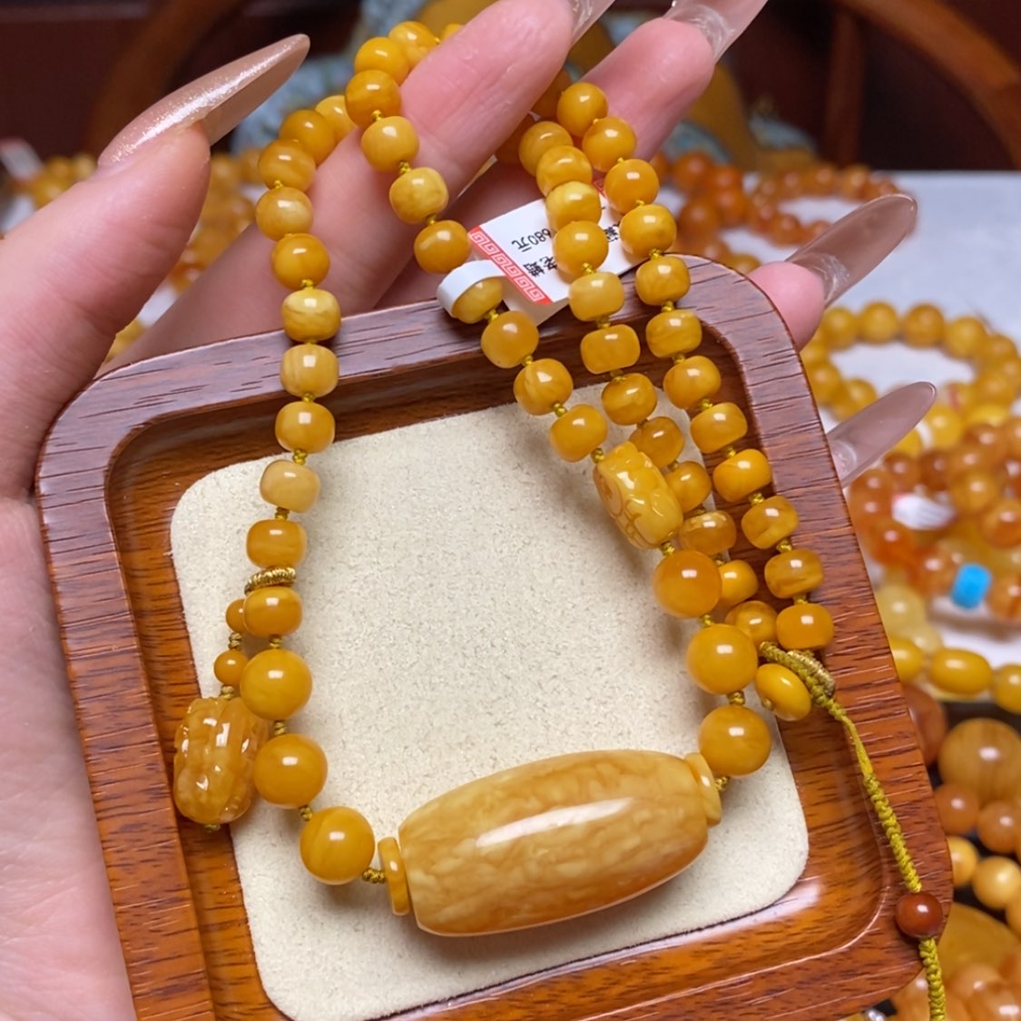 【闪购商品】蜜蜡颈饰未镶嵌项链