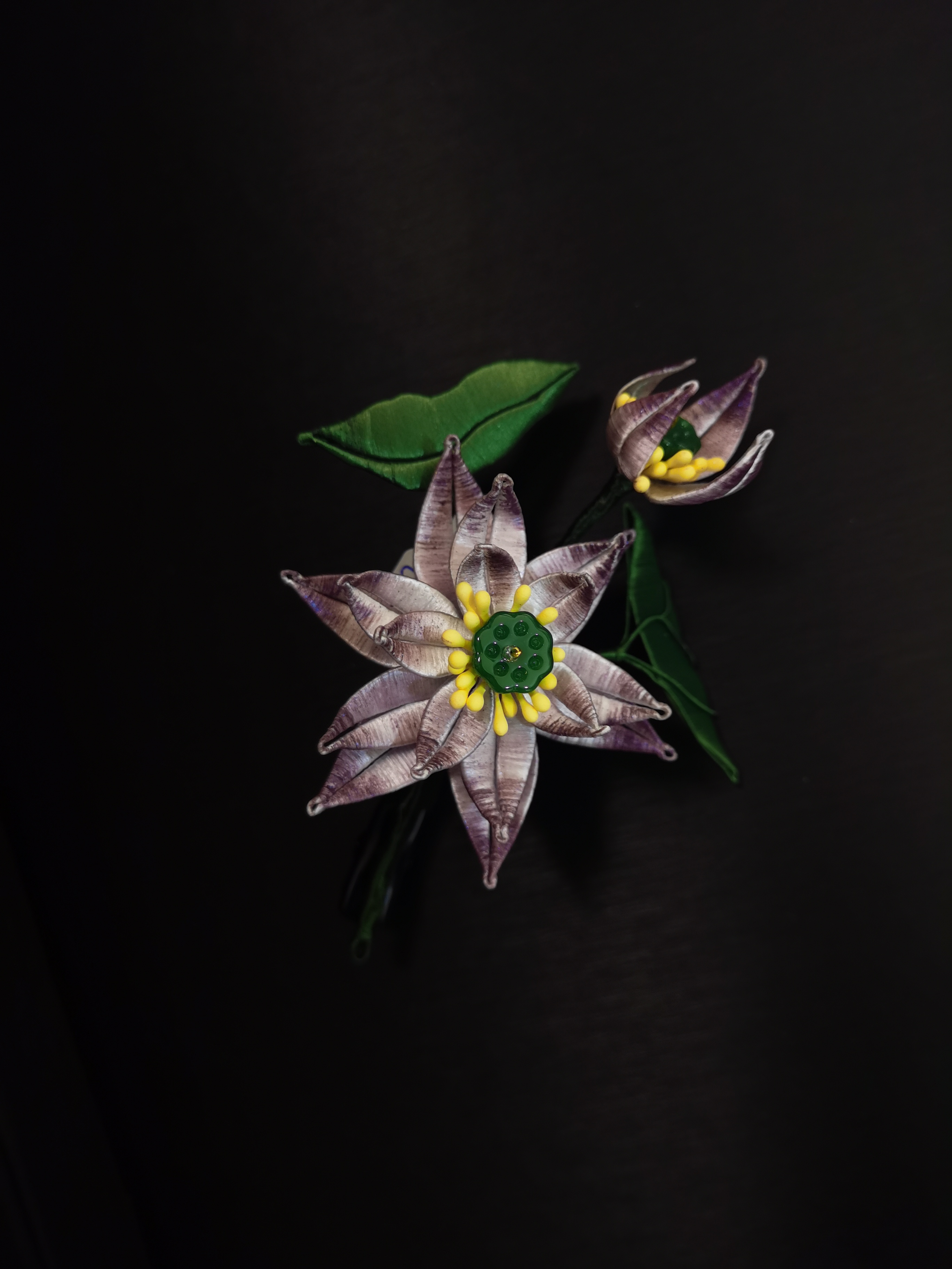 非遗缠花原创手工古典盘发簪国风简约发夹木发簪日常穿搭汉服配饰