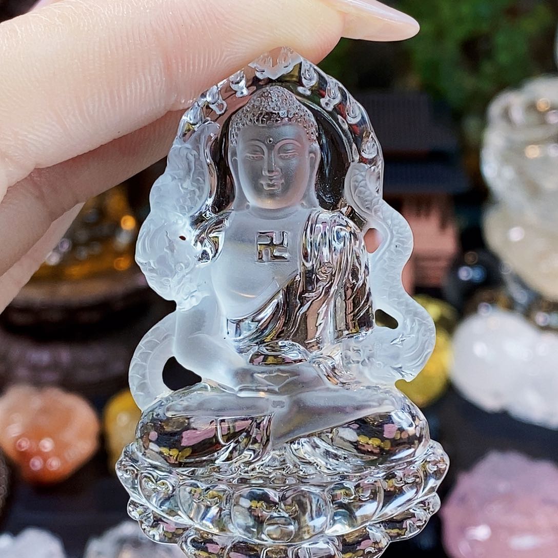 水晶颈饰未镶嵌优****务吊坠