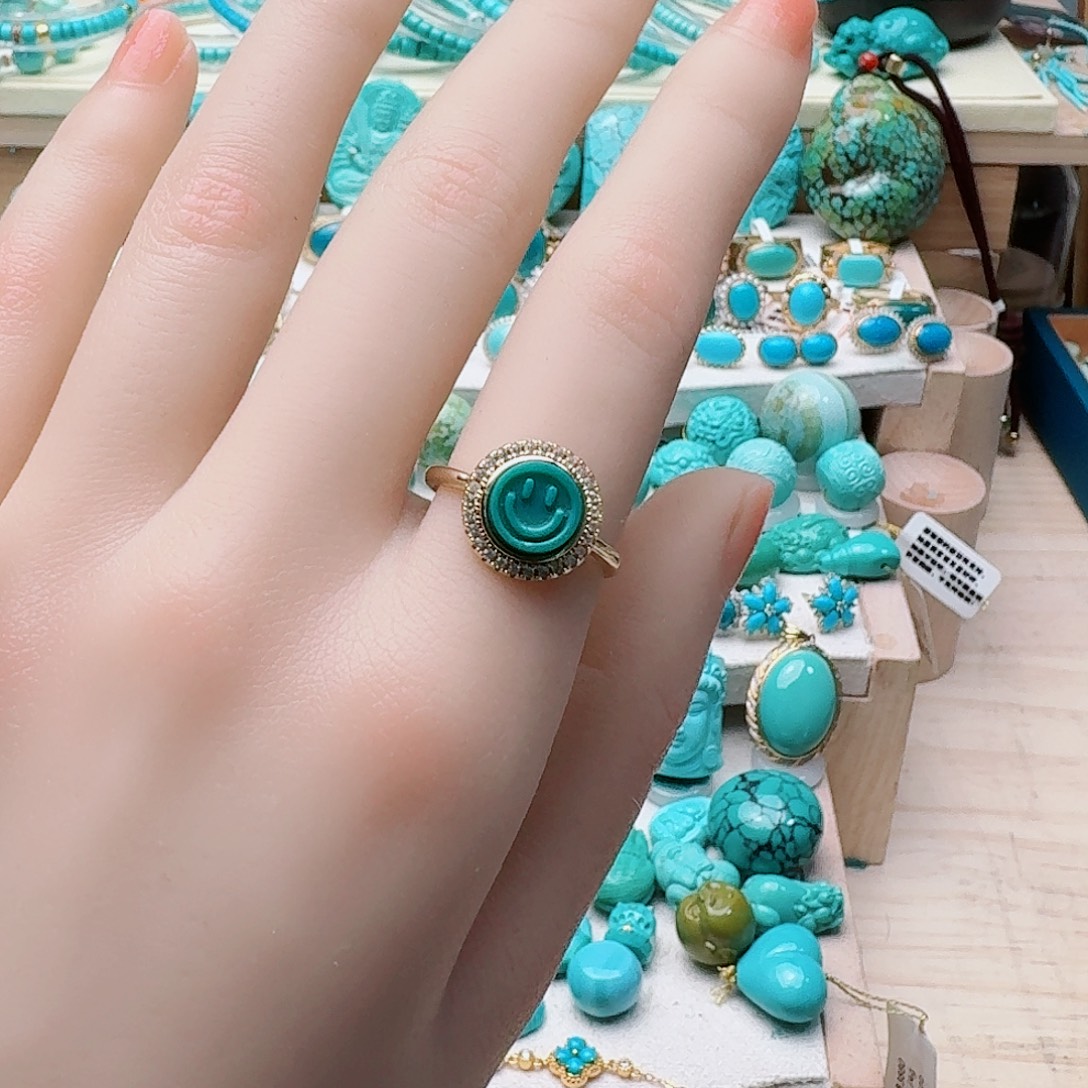 绿松石未镶嵌戒指