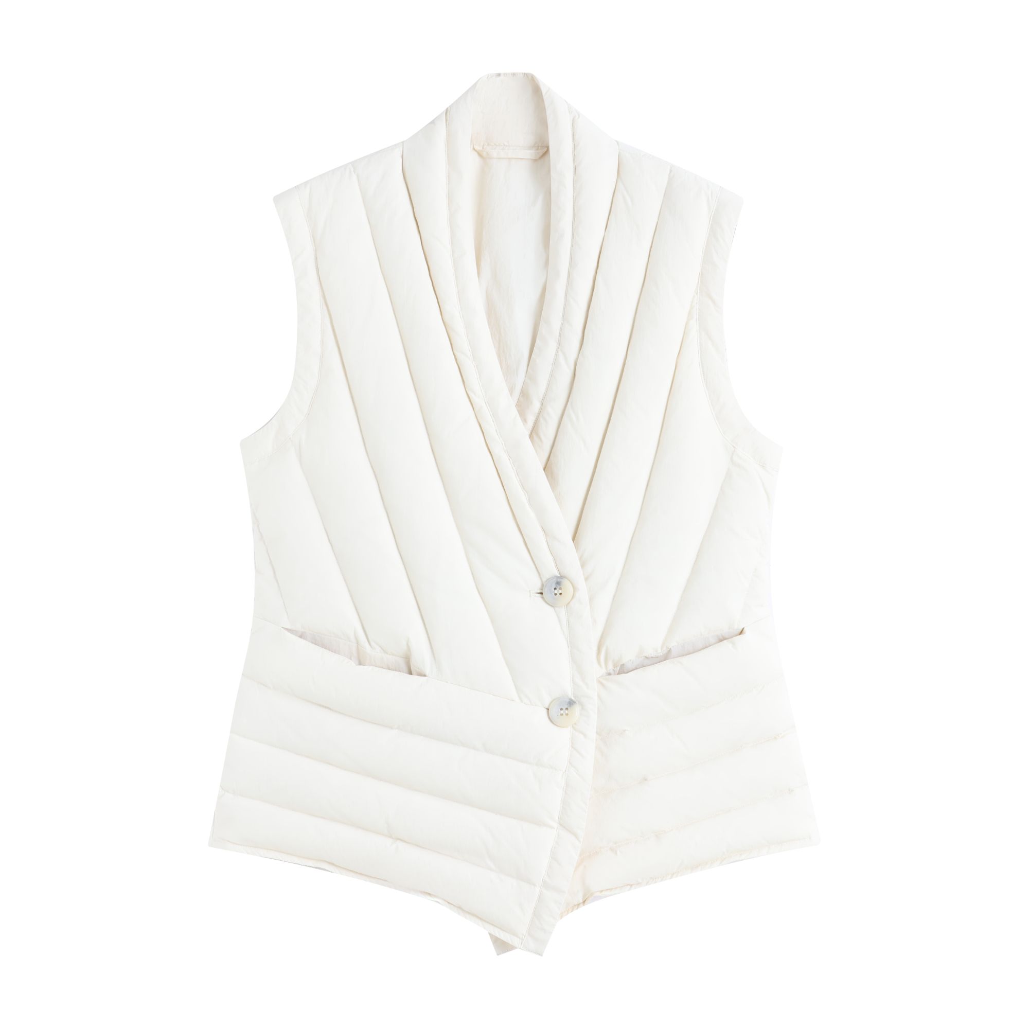 31587 马甲女款25新款冬季内搭保暖羽绒白色马夹背心2012