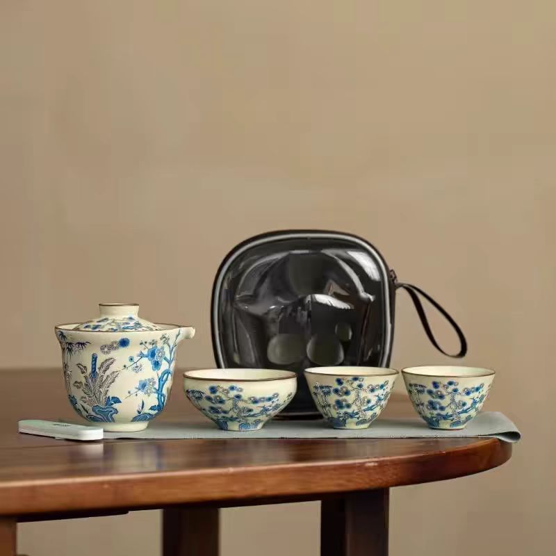 AA174岁寒三友便捷旅行茶具