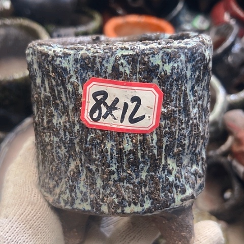 红陶粗陶花盆手工