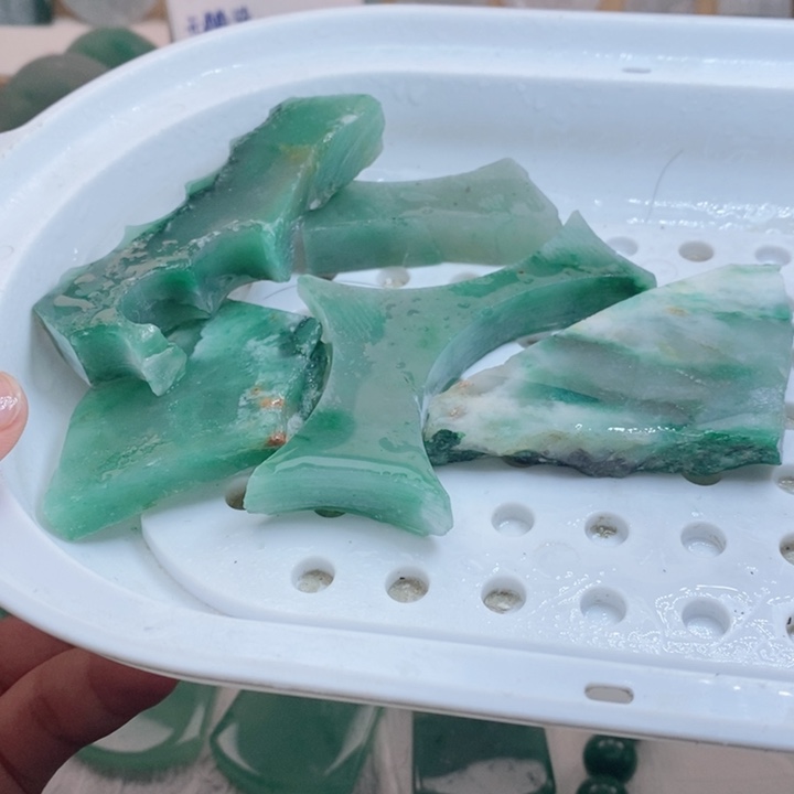 未镶嵌石英质玉珠宝奇石非洲翠