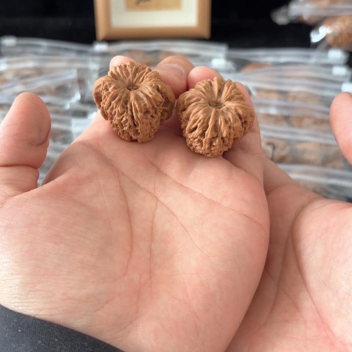 文玩核桃吊坠大*米南将 色差