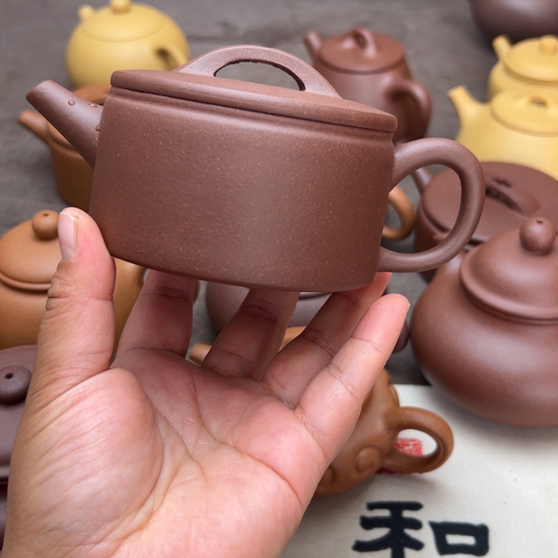 茶壶紫砂底槽清半手工230cc