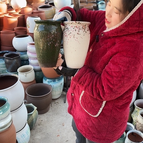 口15高25瑕疵盆子。