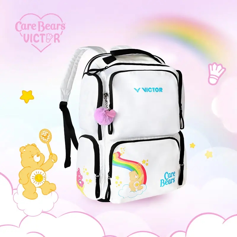 VICTOR/威克多Care Bears爱心熊联名羽毛球包 独立鞋仓休闲双肩背