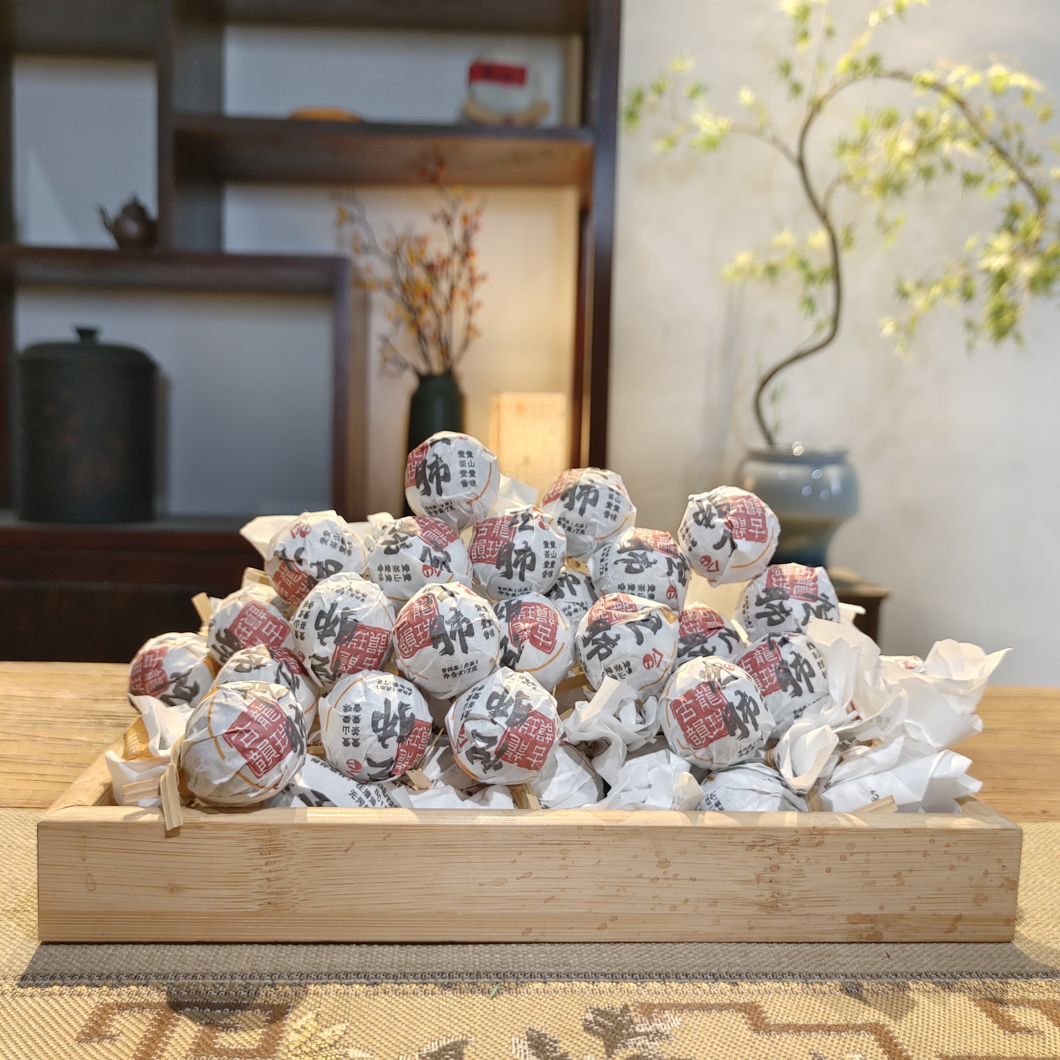 【古壹】云南古树普洱茶【忙肺古树龙珠】生茶 勐海县源头茶业