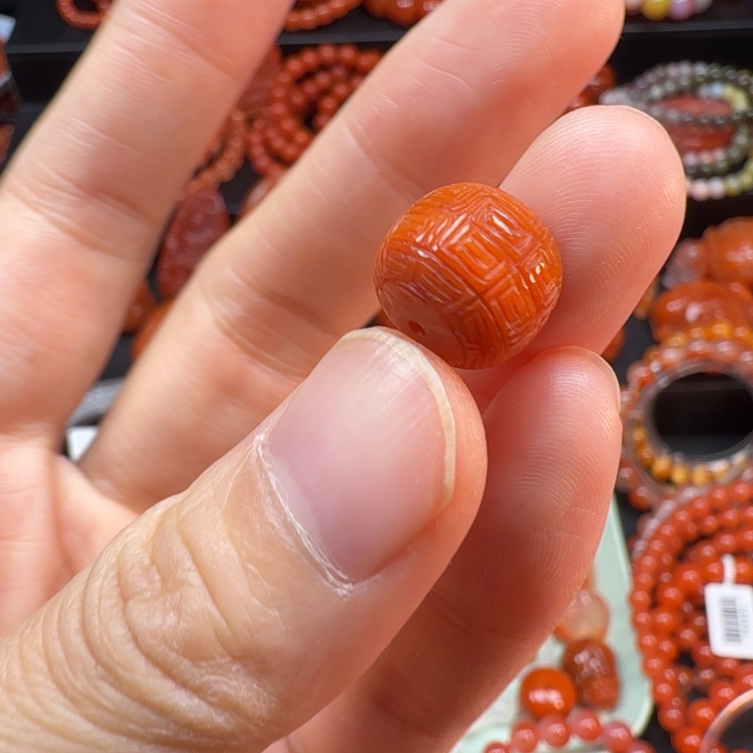 南红玛瑙未镶嵌配饰12mm