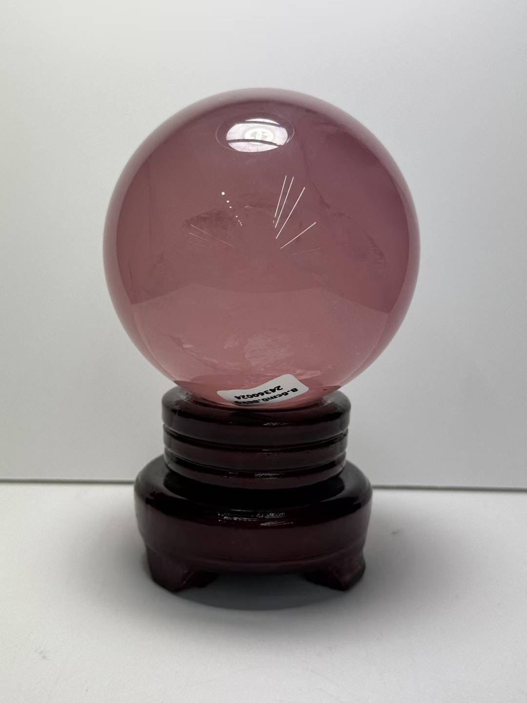 正品天然粉水球，直径8.6厘米厘米，卧室客厅玄关摆件男女礼物