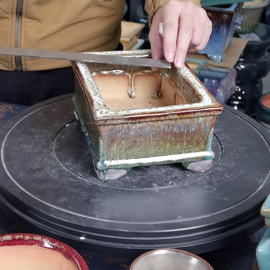 30内口12*18深6.5石湾花盆默认微瑕