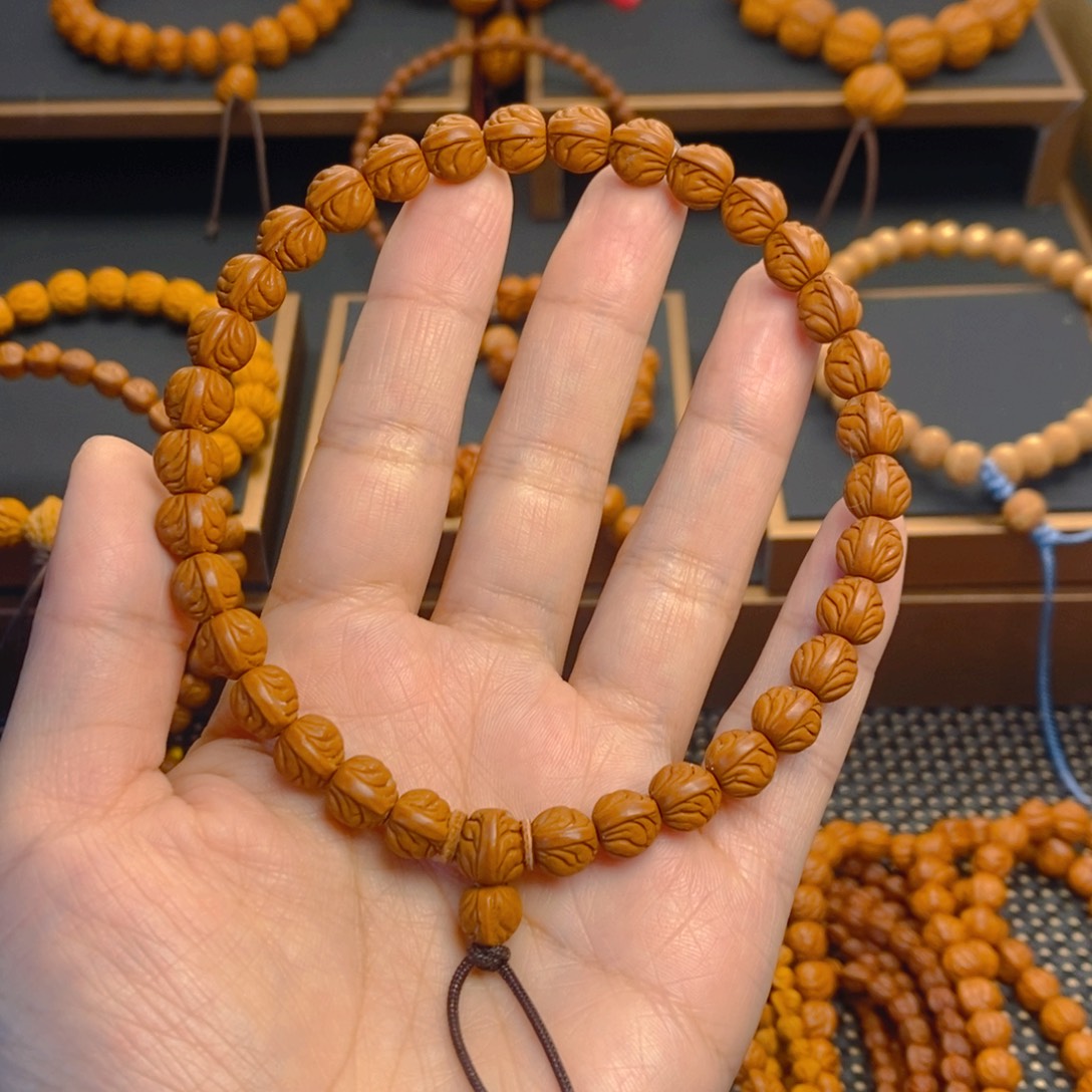 心***象吊坠桃核秦岭森林085