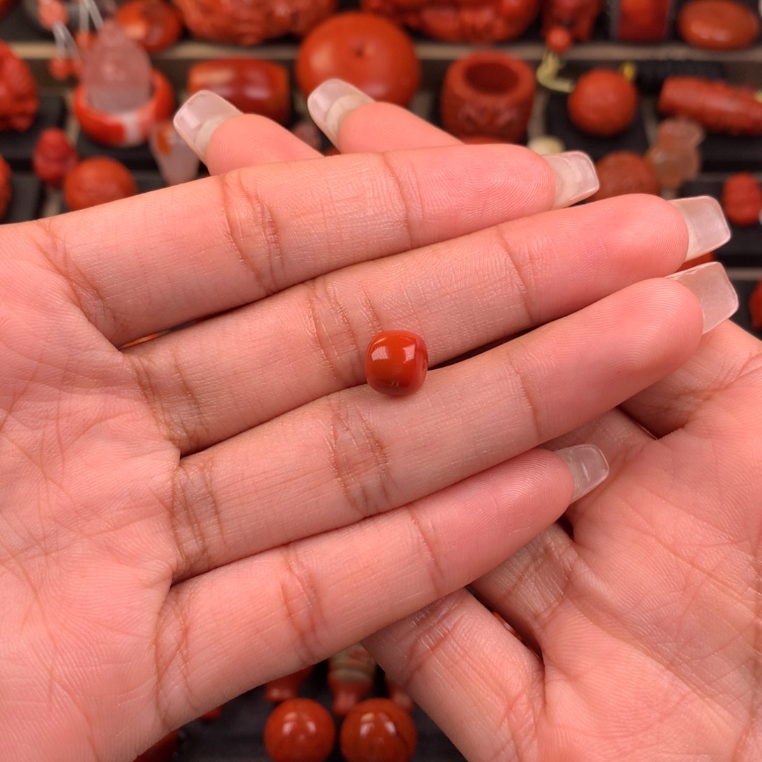 好***乐南红玛瑙未镶嵌老型8+