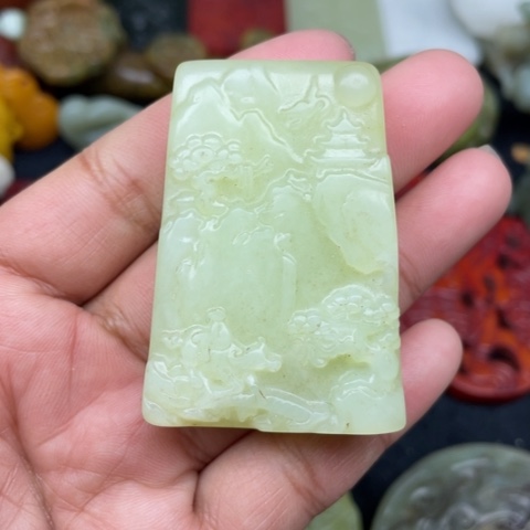 蛇纹石玉颈饰未镶嵌17