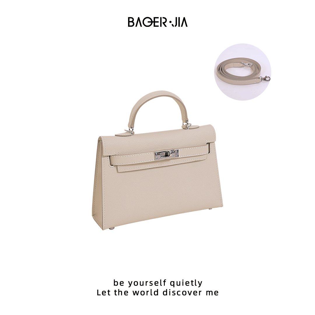 8-宝儿家含幂BO18525308新款穿搭爱马+简约风复古风做旧包手提包