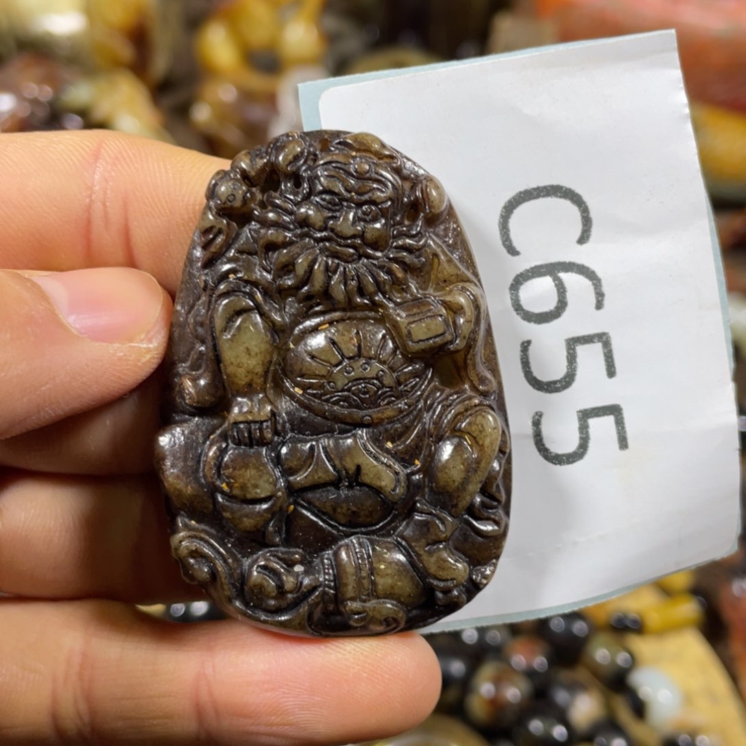 和田玉吊坠(不含链)未镶嵌