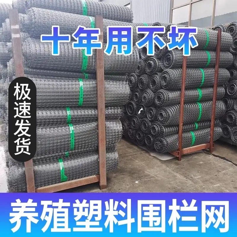 4.0厚特高特厚土工格栅塑料网养殖网聚丙烯护栏网高3米塑胶网护栏