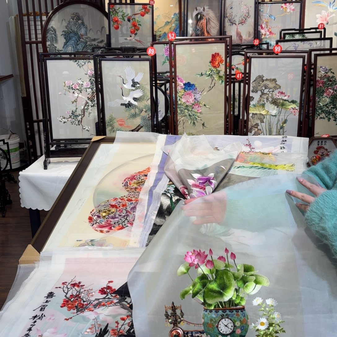 织绣纯手工非遗苏绣不退不换