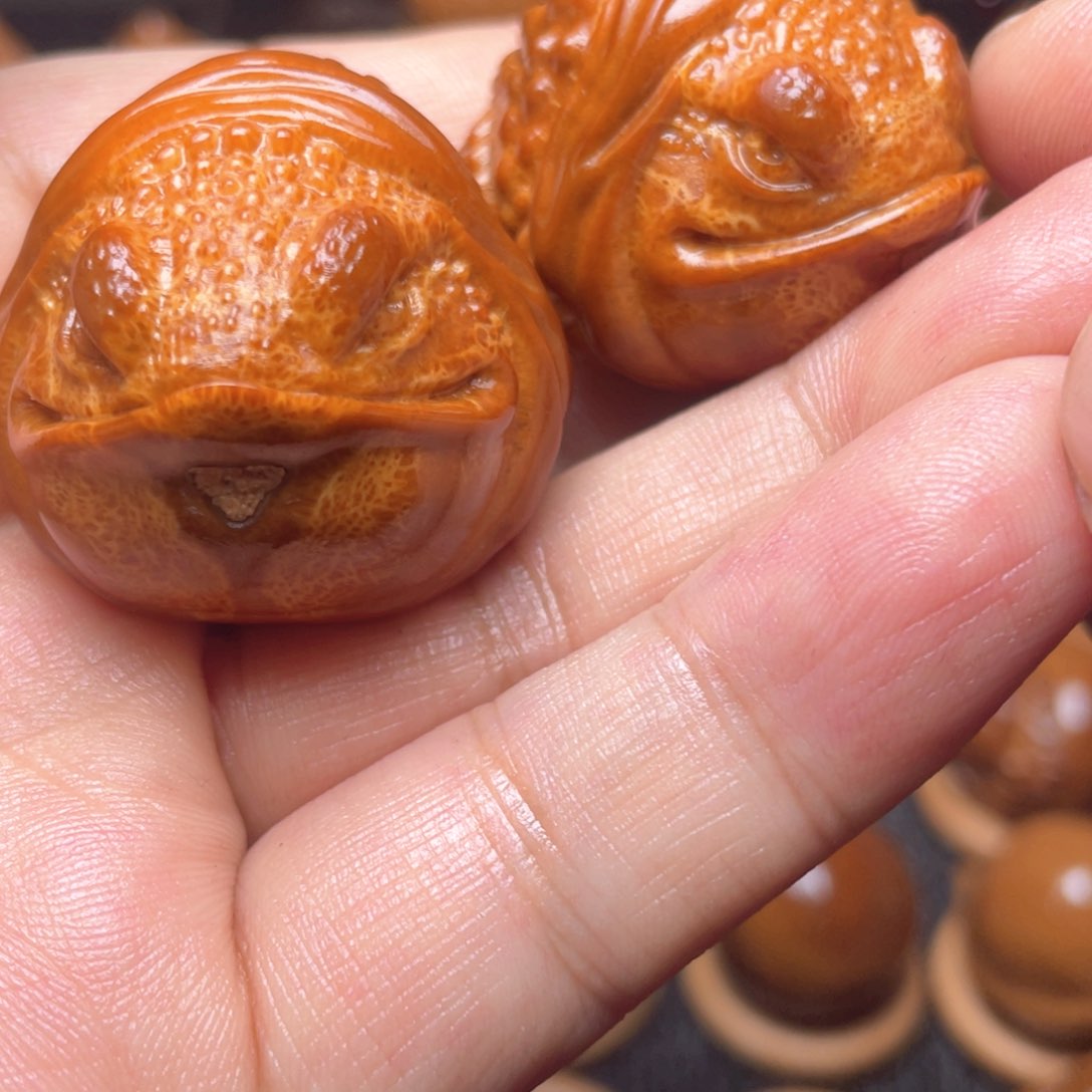 橄榄核手串/手链大嘴哇手球一对3.5左右