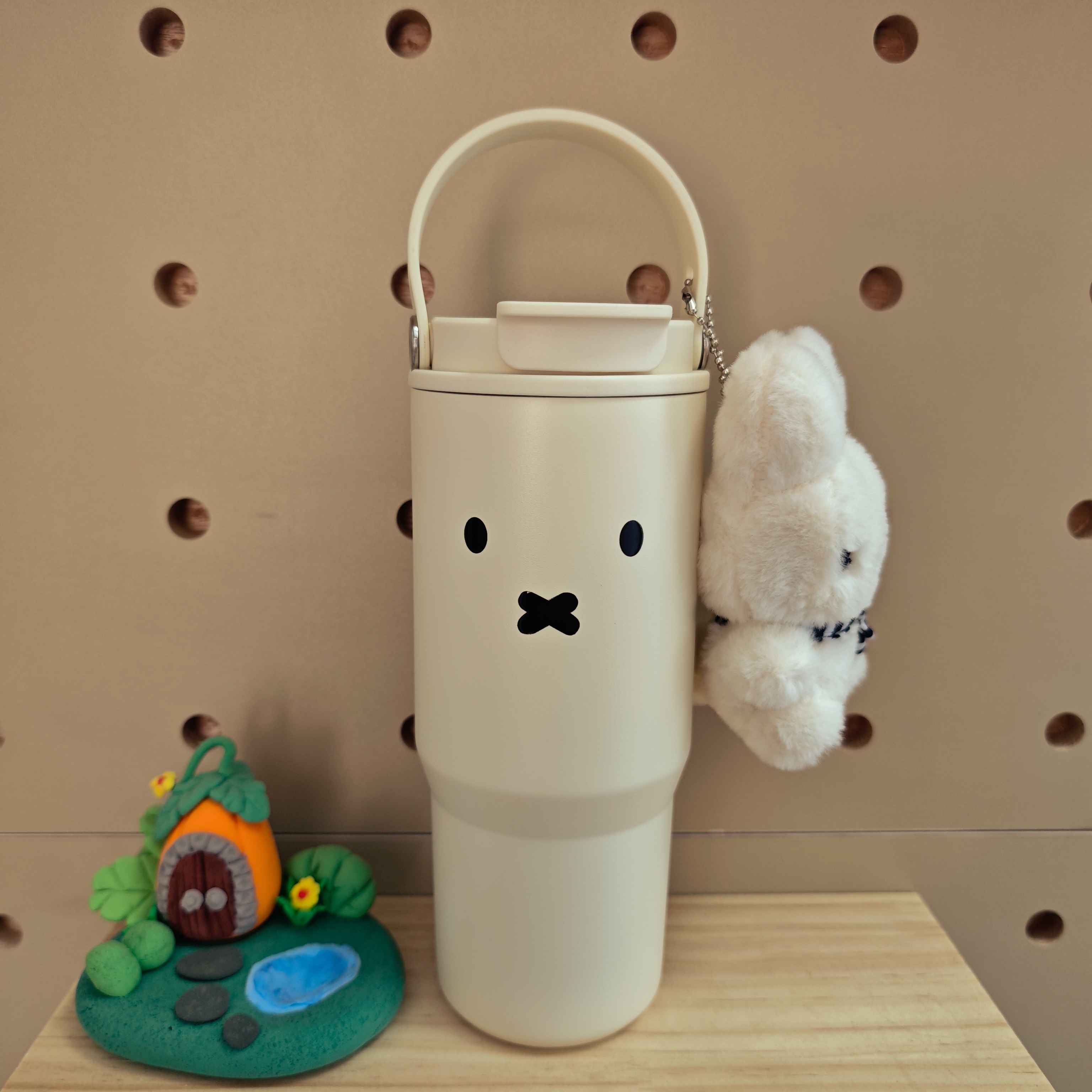 新款高颜值双饮手提保温杯简约学生品质水杯陶瓷覆层男女挂件儿童