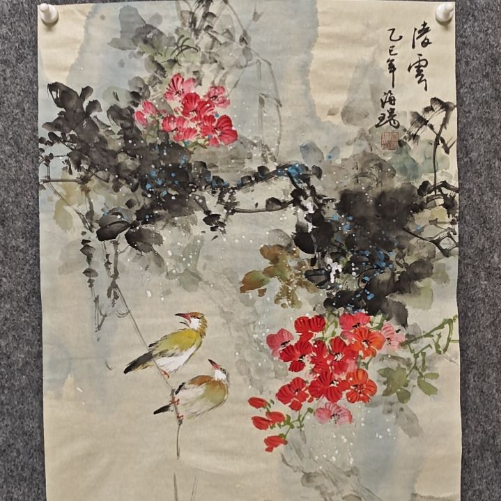 国画贾海瑞老师现场定制