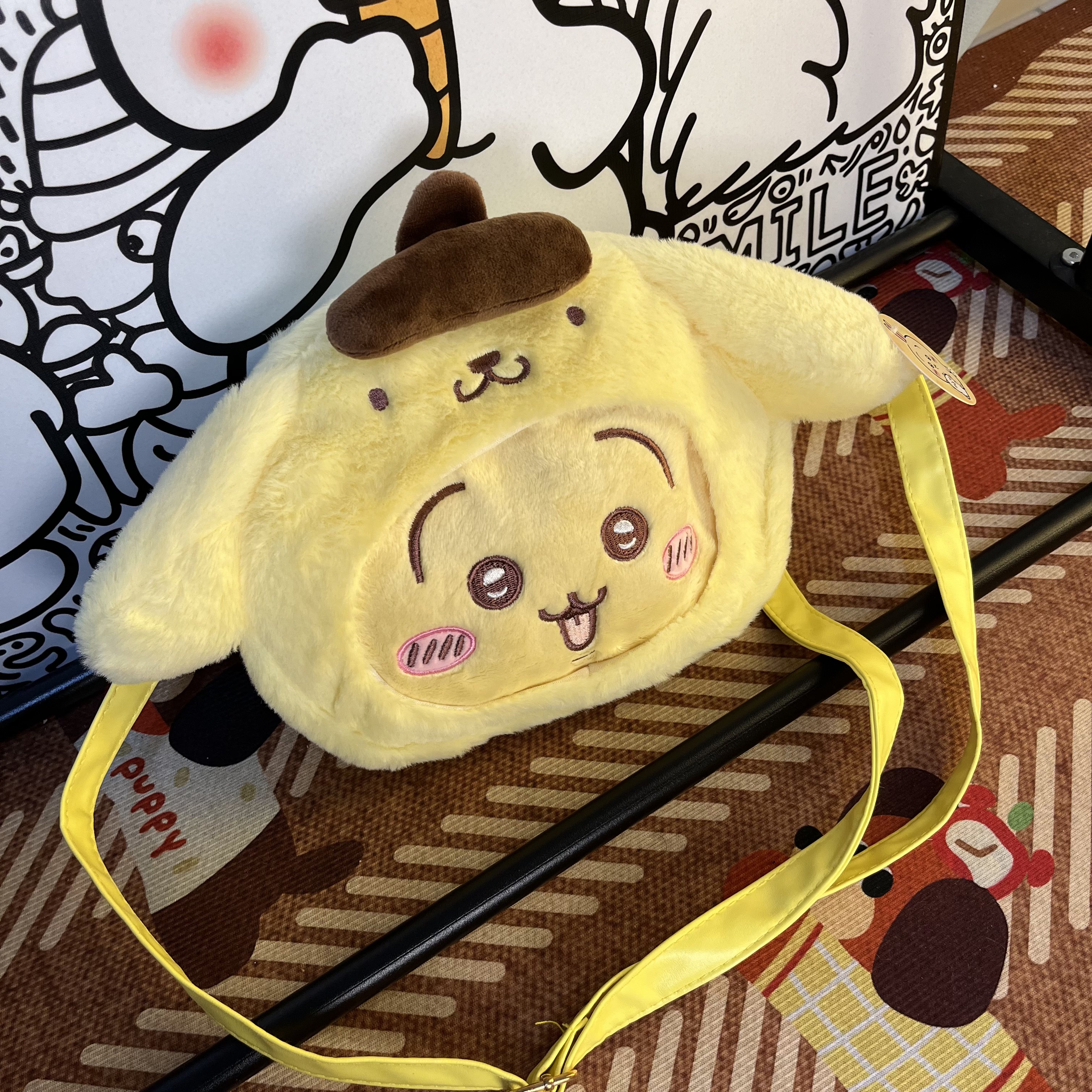 喵喵仙贝小众女包布丁乌萨奇-A058黄