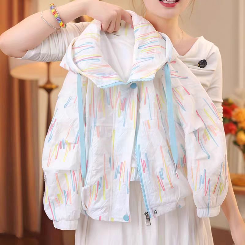 【立体浮雕绣花】女童装冲锋衣外套秋装2025新款儿童洋气中大童夹克